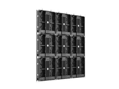Modulwand 3×3 – perspektivische Rückansicht