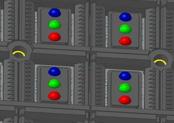 DO4 Lens SMD LED Pixel — 3D-Rendering