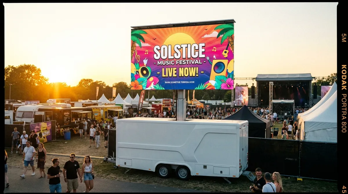 deset Move S LED Video Trailer im Einsatz