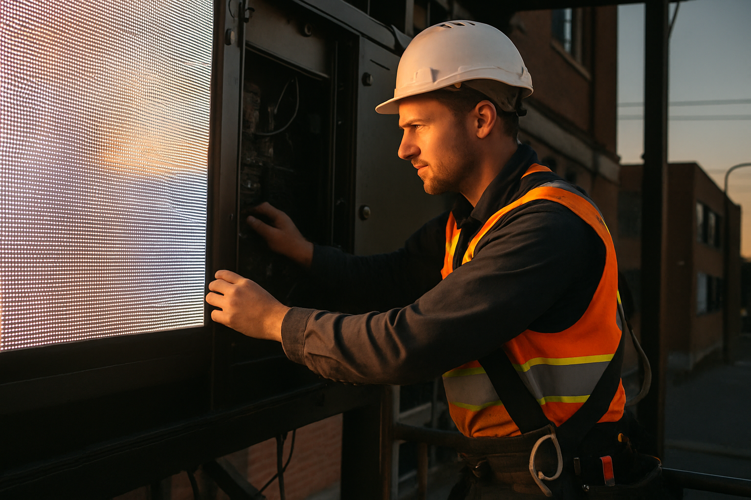 deset LED Display Wartung und Service durch Techniker