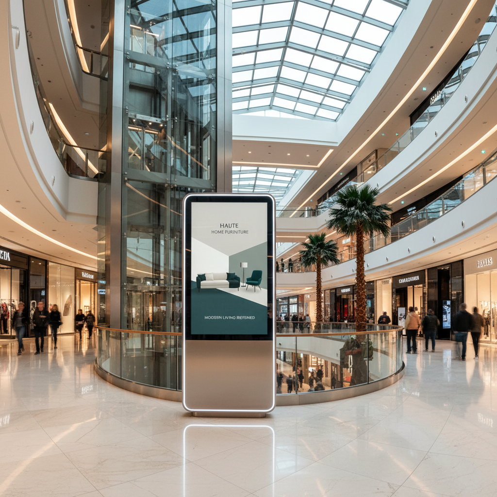 LCD Display in Shopping Mall für Tenant Management