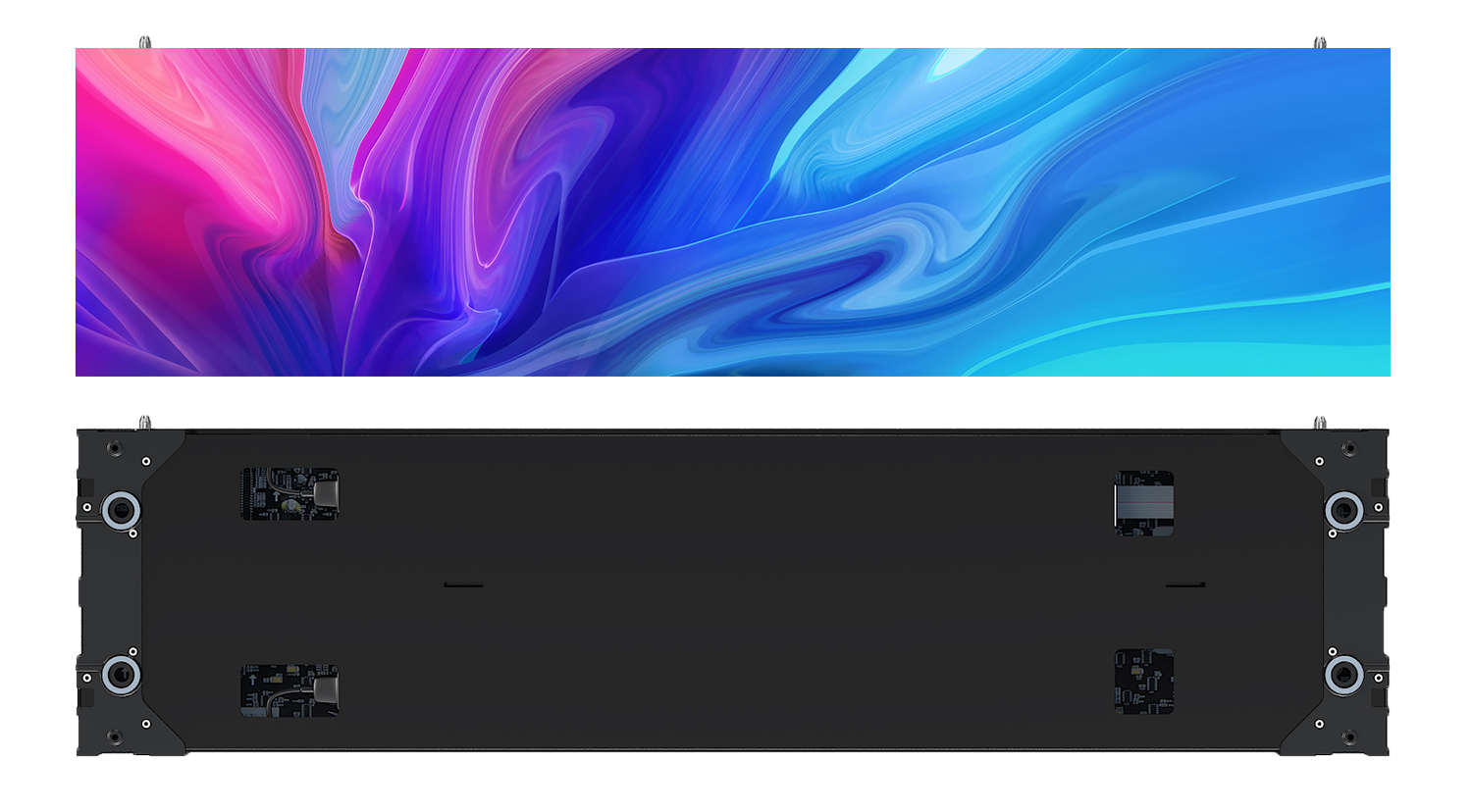 Rückseite mit Elektronik