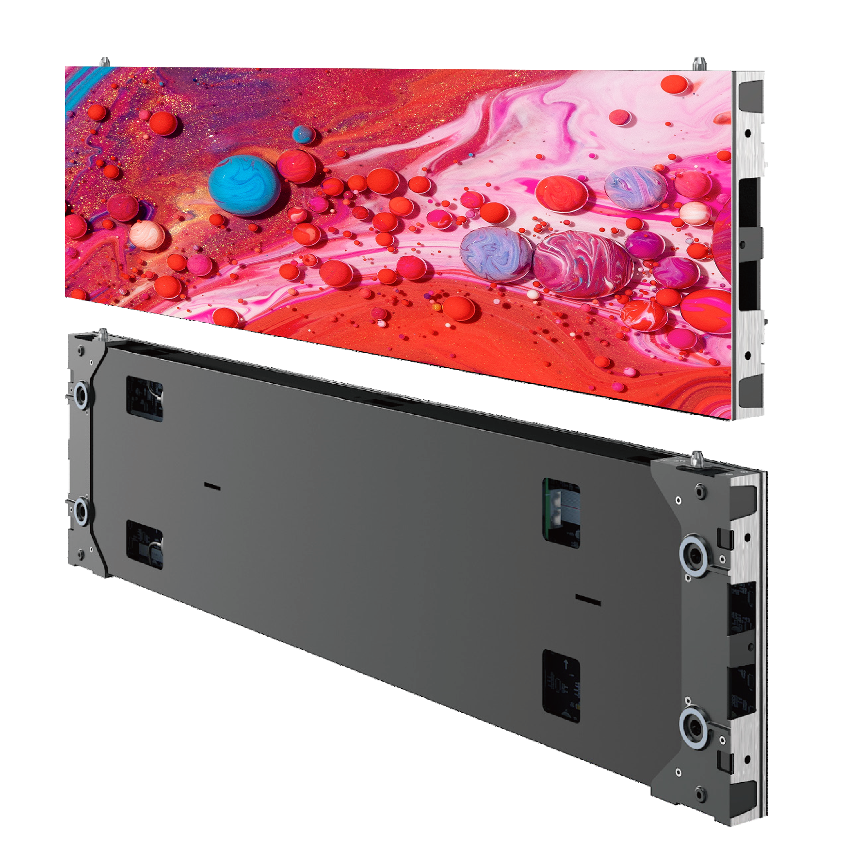 DI1 Cabinet Front und Rückseite mit Display-Content