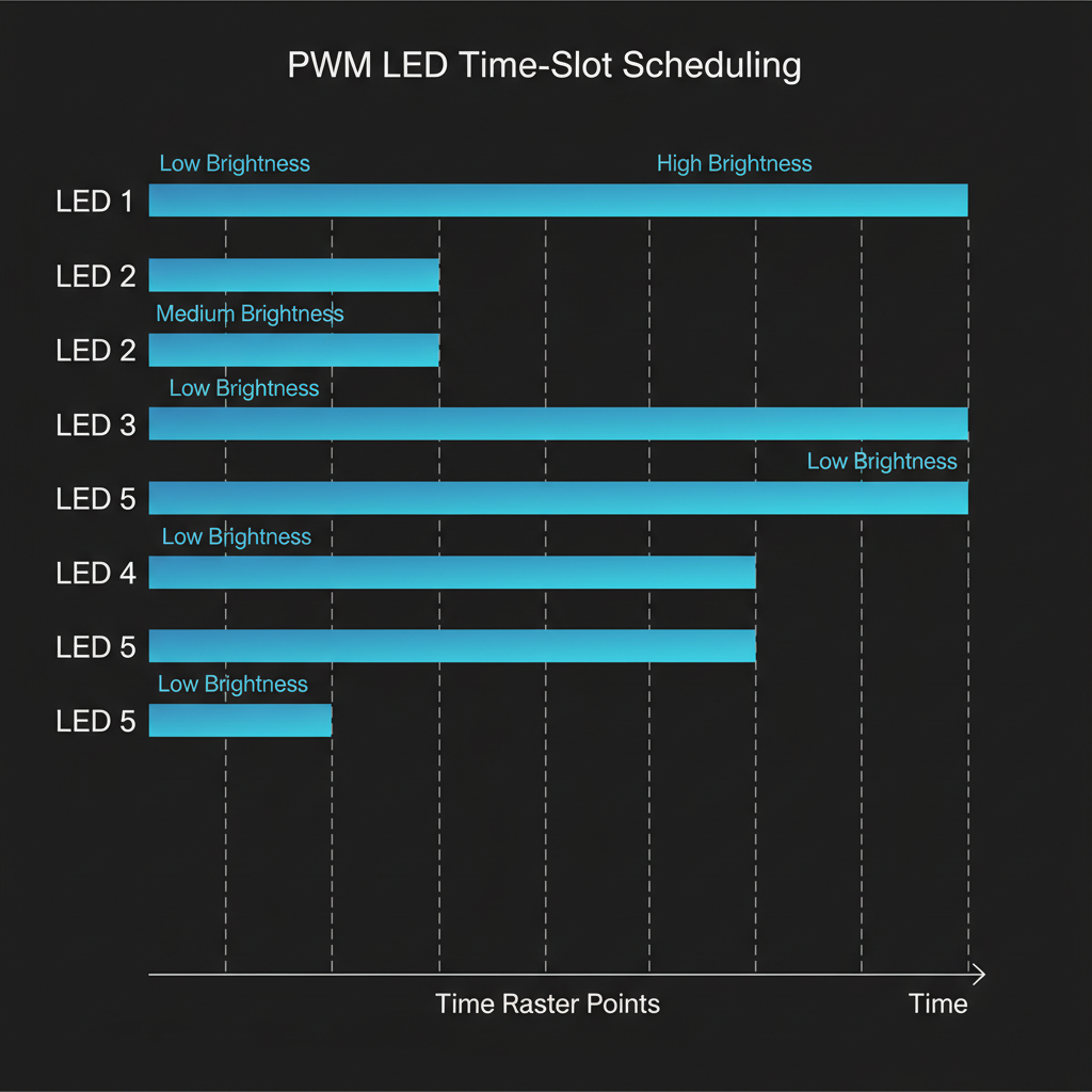PWM-Zeitraster-Scheduling — Schematische Darstellung